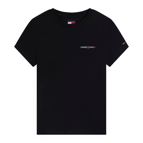 Tommy Hilfiger T-shirts hauts et polos Noir - T-shirt en maille fine avec logo - S - Ref 27 €